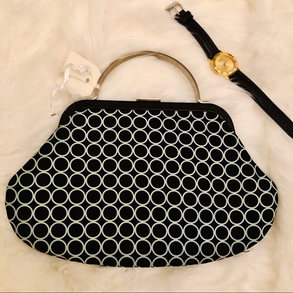 Banana Republic Circle Print Handbag - Picture 3 of 11